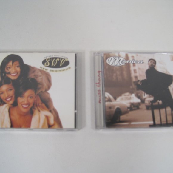 Lot of 2 R & B CD's (Monica: Miss Thang) (Sisters With Voices: New Beginning) - Picture 1 of 10